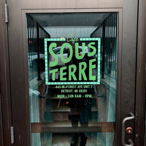 Sous Terre Window Graphics